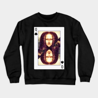 Queen Of Spades Design Crewneck Sweatshirt